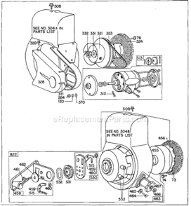 Page C Diagram and Parts List for 60200  Briggs and Stratton Engine